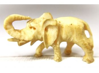 Small Antique Hand Carved Ivory Elephant
