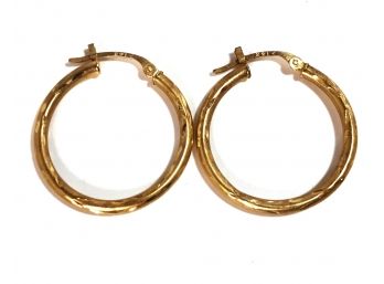 14kt Gold Hoop Earrings (0.93 Grams)