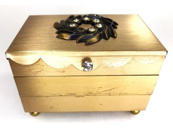 Vintage Three Tier Jewelry Box By 'A GOLD TONE PRODUCT'