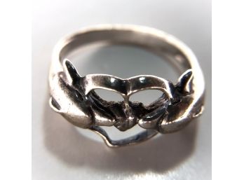 Vintage Sterling Silver Dolphin Ring (3.3 Grams)