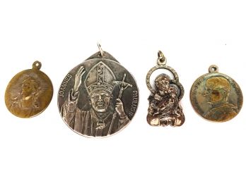 Vintage Religious Pendants & Charms (4 In Total)