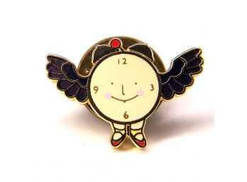 Vintage 'When Time Flies' Pin By Taylor Lewis