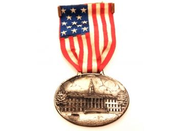 Vintage Medal From The City Hall Celebration In Mount Vernon, New York On November 10th, 1928