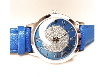 Blue Manhattan Wristwatch By Croton