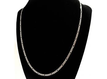 Italian Sterling Silver Figaro Necklace From Royal Chain Inc. (5 Grams)