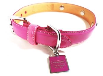 Pink Coach Pet Collar (Style# 3357)