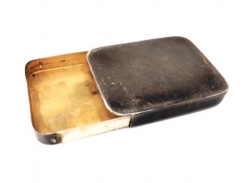 RARE! Antique R. Blackinton & Company Sterling Silver Sliding Lid Pill Box (22 Grams)