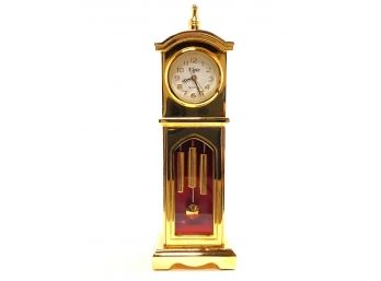 Miniature Elgin Quartz Grandfather Clock (Approximately 4.125 Inches Tall)