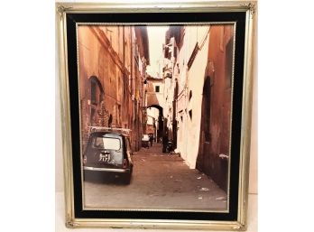 Framed Picture Of An Alleyway In Roma 1980 By Bob Grenier