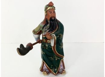 Chinese Guan Gong Figurine With Removable Hand And Sword