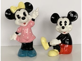 Vintage Disney Mickey & Minnie Figurines