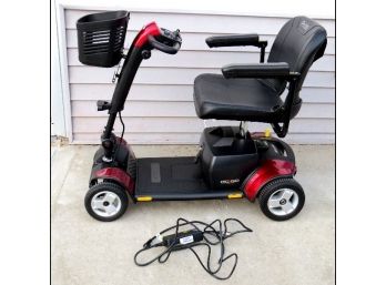 Barely Used Pride Go-Go Sport Electric 4 Wheel Scooter In Cinnamon Red & Black, Zippy!!