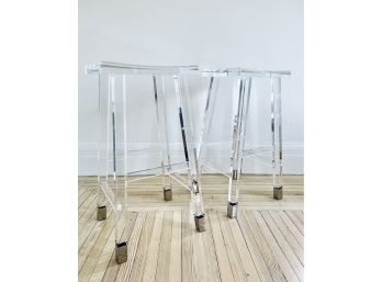 Pair Of Interlude Home Counter Stools, 27'(LOC: FFD1)