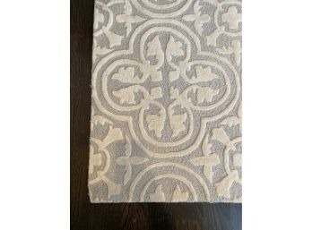 Artisan De Luxe 9 X 12 Ivory & Grey Wool Carpet  (LOC: W1)