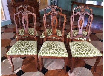 Set Of Six (6) Wonderful ETHAN ALLEN Country French Dining Chairs - Very Nice Chairs - Overall Nice Condition