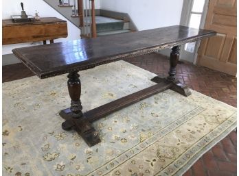 Beautiful Antique Refectory Table - Very Nice Old Table - Lots Of Patina / Wear - Definite Signs Of Use