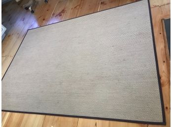 Very Nice Sisal Type Rug - Rubber Backed - Will Work Anywhere - Good Size - 60' X 84' - Overall Good Shape