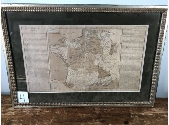 (4 Of 6) Antique 18th Century Map - Undated - La France - Par Parlemens Et Confeils Souverains - Very Nice !
