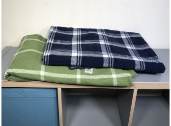 Two Fabulous L L BEAN / PENDLETON Wool Throws / Blankets - These Are Very Pricey - Washable Wool - 2 FOR 1 Bid