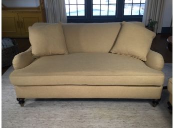 Incredible Custom Loveseat With HOLLAND & SHERRY Cashmere Upholstery - Was THOUSANDS Of Dollars To Have Made