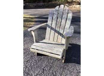 (2 Of 2) Amazing Solid Teak Adirondack Chair By OUTDOOR CLASSICS - Vintage Paddle Arm Style - NICE CHAIR !