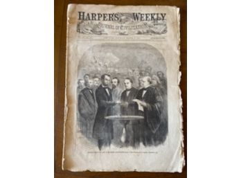 Harper's Weekly Journal March 18, 1865 - LINCOLN SECOND INAUGURATION