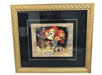 Vibrant Floral Signed Limited Edition Serigraph On Paper By Alexander / Wissatzky  258/395