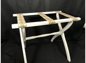 Vintage Sheibe Luggage Rack With Fabric Straps 22.5''L X 33.5''W X 19.5'' D