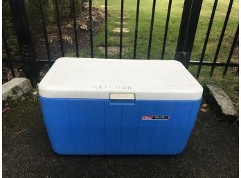 Large Coleman Cooler With Handles - 28'L X 15'W X 17'H  Good Condition
