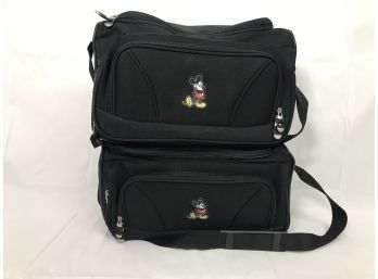 Mickey Mouse! Pair Of Matching Disney Travel Bags  16'L X 6.75'W X 10'H