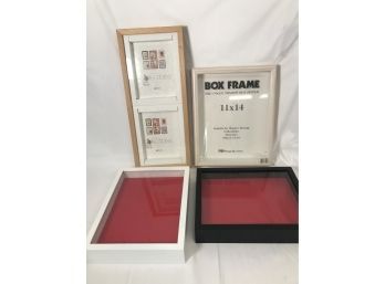 Set Of Four Shadow Boxes - 2 New, 2 Used