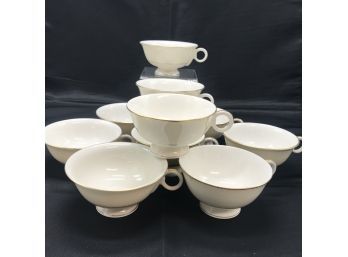 Theodore Haviland Footed Cups 'Gramercy' - 10 Footed Cups - Excellent Condition