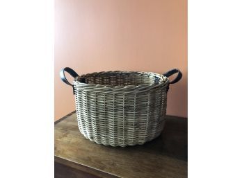 A 16x10 Woven Wicker Basket