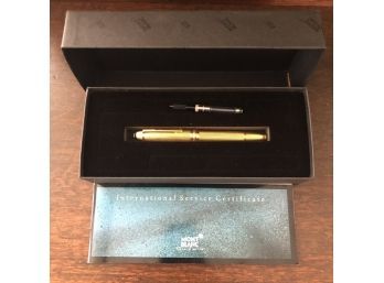 Montblanc Meisterstuck 146 In Gold Plate