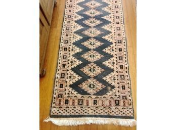 A Fine Persian Hand Knotted Wool Runner - 30x82