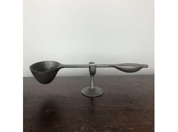 A French Pewter Measuring Scale