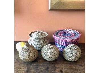 An Assortment Of Small Baskets From Around The World - Group 1
