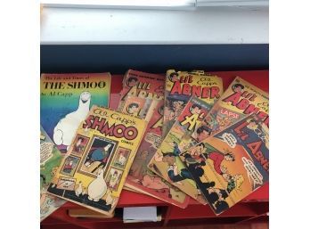 A  Vintage Collection Of The Shmoo And Little Abner Comic Books - Al Cap Signature