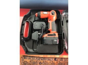 A Black And Decker Rechargeable Drill