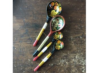 A Set Of 4 Russian Spoons