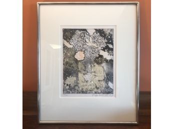 A Signed And Numbered Hand Colored Etching - Shraga Weil Ecclesiastes, Gold Leaf Frame