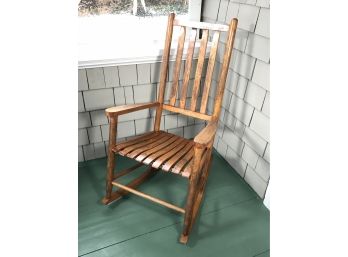 Very Nice Solid Maple Porch Rocker - Great Distressed Finish - Classic Design - Good Structural Condition