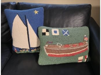 Two (2) Fun Decorative Accent Pillows By CHANDLER 4 CORNERS - New Retail Price $75 - $85 Each - Super Nice !