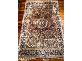 Lovely Antique Oriental Rug - GREAT COLORS - Very Ornate Pattern - 80' X 49' - Some Losses To Fringe - NICE !