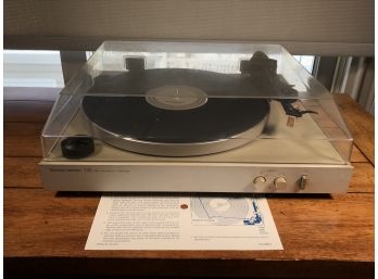 Vintage HARMON KARDON Semi Automatic Turntable / Record Player - Model T25 - Client Indicates Its Working
