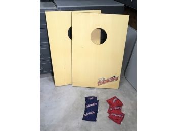 Awesome TAILGATE TOSS Corn Hole Game With Carrying Bag - Comes With Six (6) Bean Bags 24' X 36' GREAT SET !