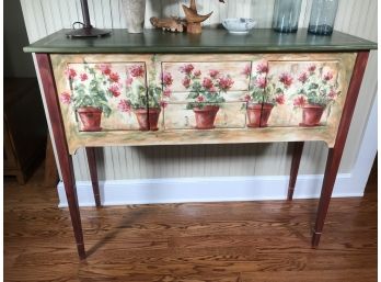 Fabulous Habersham Plantation ALL HAND PAINTED Server - Paid $1,800 At Wayside Furniture In Milford CT