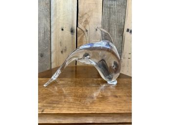 Crystal Dolphin Paperweight
