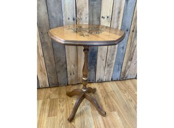Tilt Top Table With Stenciling