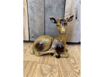 Vintage Ceramic Fawn Deer Figurine